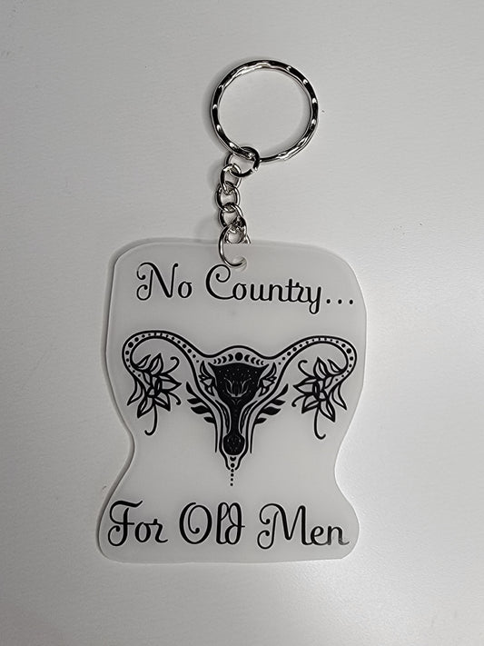Uterus Feminism Keychain Plastic