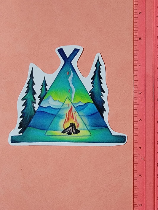 Woodland Tent Sticker